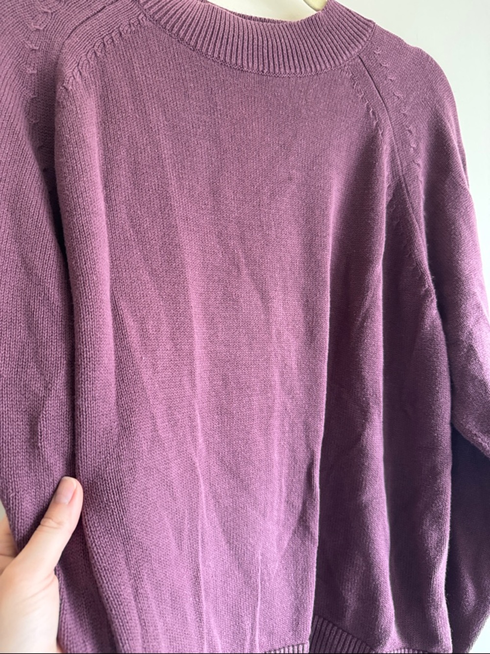 Quince mock neck Sweater in Plum - Picture 5 of 5